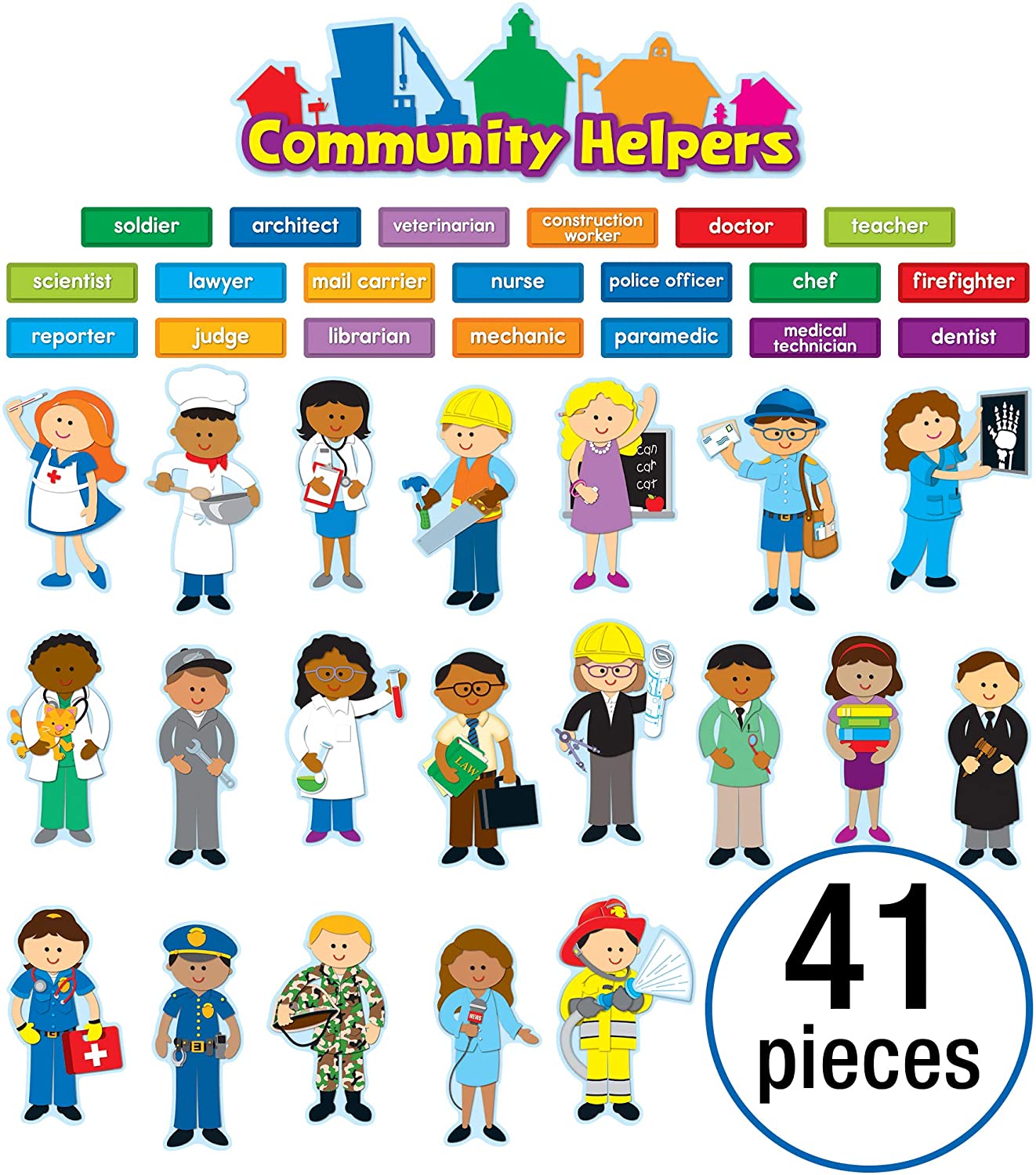 Community Helpers Bulletin Board Set